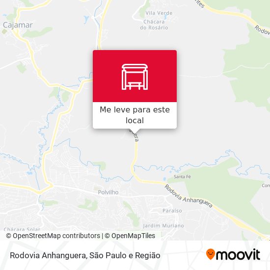 Rodovia Anhanguera mapa