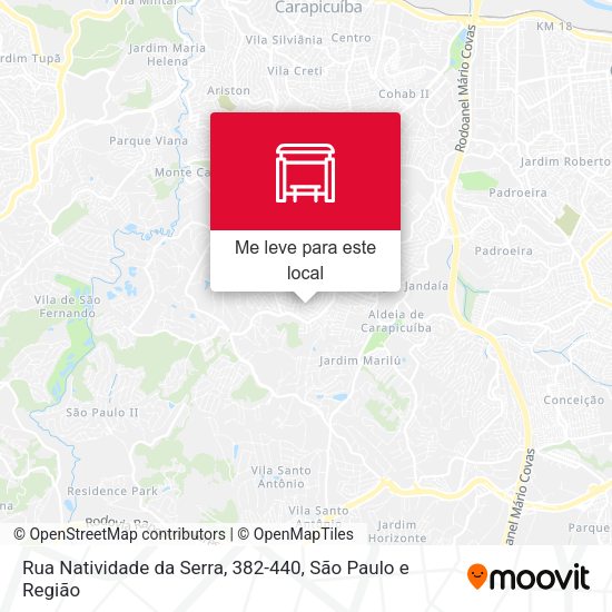 Rua Natividade da Serra, 382-440 mapa