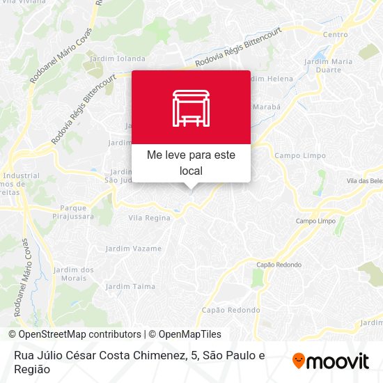 Rua Júlio César Costa Chimenez, 5 mapa