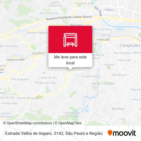 Estrada Velha de Itapevi, 3142 mapa