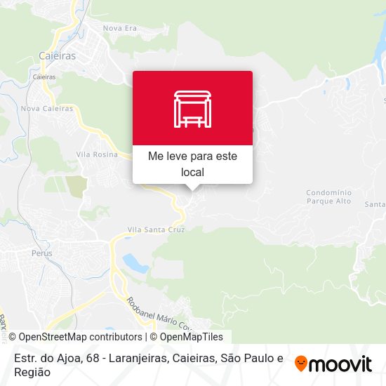 Estr. do Ajoa, 68 - Laranjeiras, Caieiras mapa