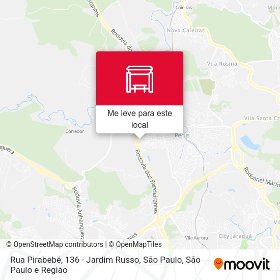 Rua Pirabebé, 136 - Jardim Russo, São Paulo mapa