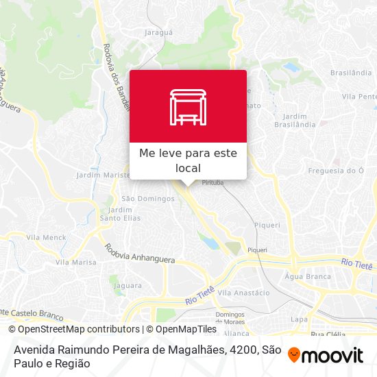 Avenida Raimundo Pereira de Magalhães, 4200 mapa