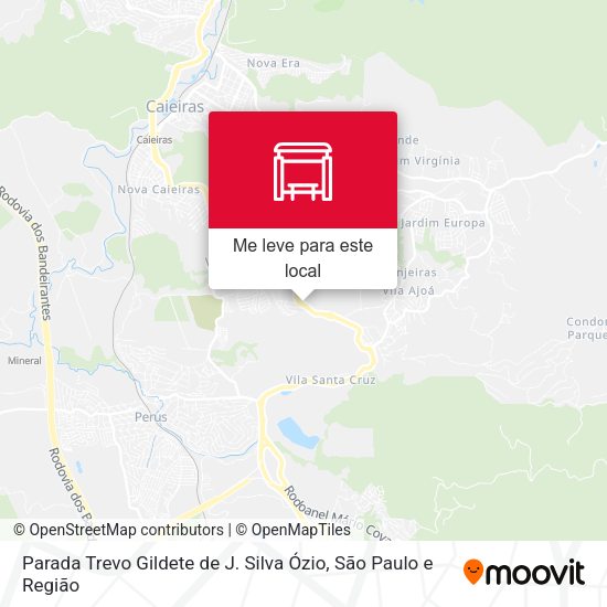 Parada Trevo Gildete de J. Silva Ózio mapa