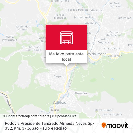 Rodovia Presidente Tancredo Almeida Neves Sp-332, Km. 37,5 mapa