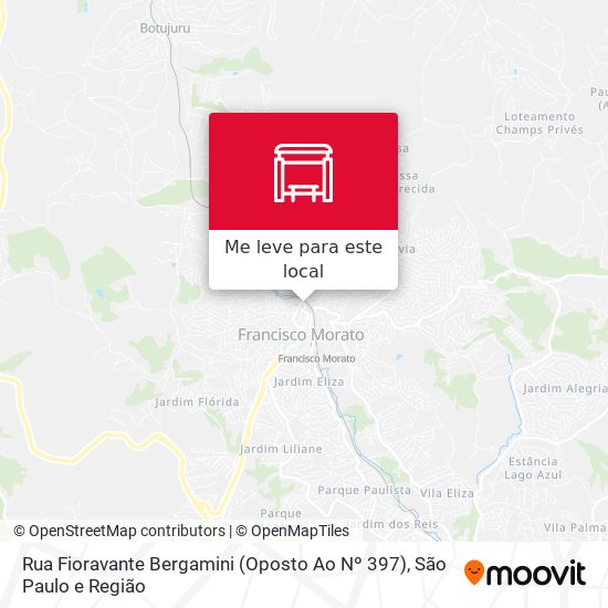 Rua Fioravante Bergamini (Oposto Ao Nº 397) mapa