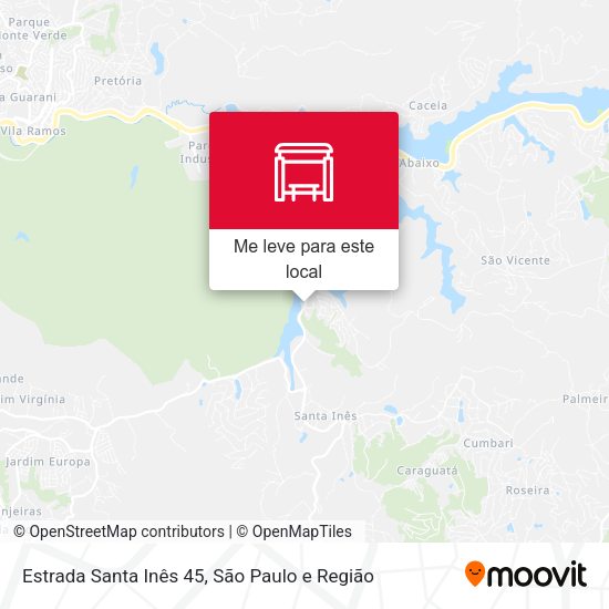Estrada Santa Inês 45 mapa