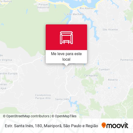 Estr. Santa Inês, 180, Mairiporã mapa