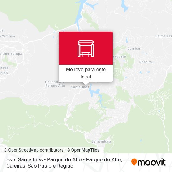 Estr. Santa Inês - Parque do Alto - Parque do Alto, Caieiras mapa
