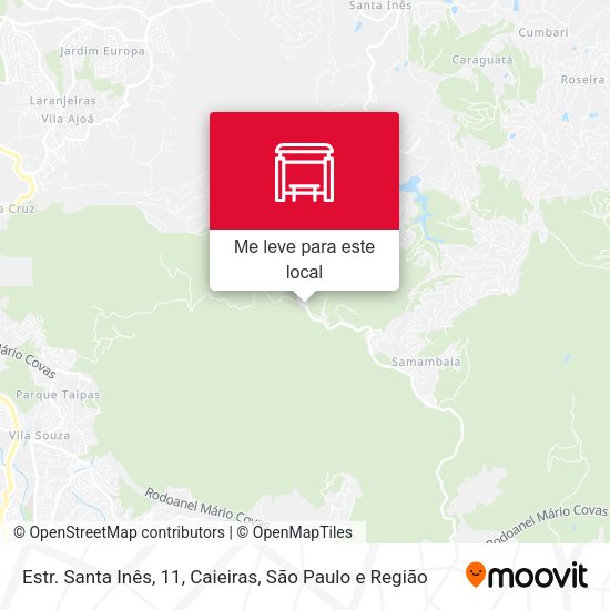 Estr. Santa Inês, 11, Caieiras mapa