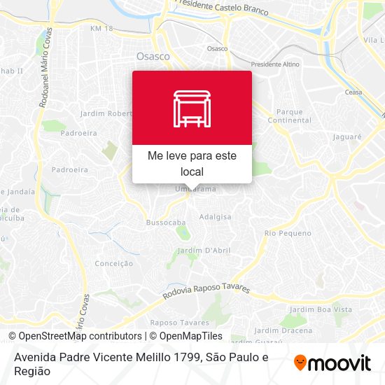 Avenida Padre Vicente Melillo 1799 mapa