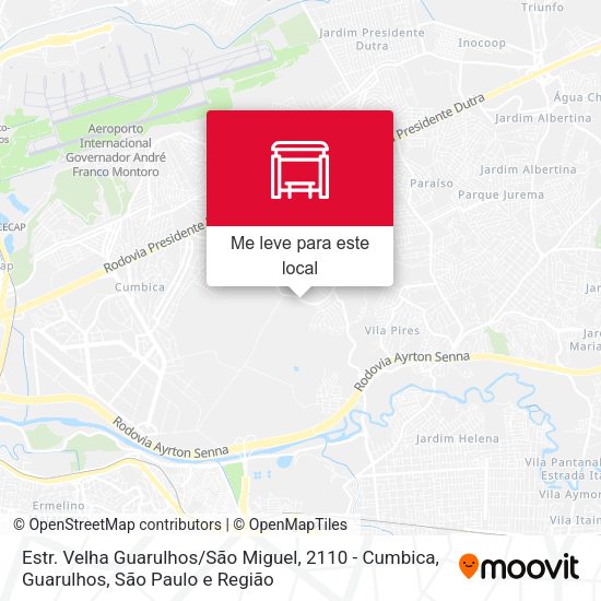 Estr. Velha Guarulhos / São Miguel, 2110 - Cumbica, Guarulhos mapa