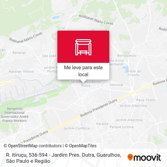 R. Itiruçu, 536-594 - Jardim Pres. Dutra, Guarulhos mapa