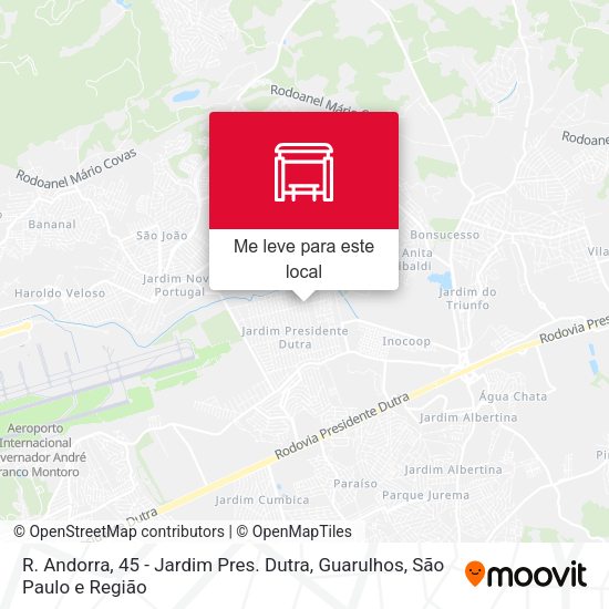 R. Andorra, 45 - Jardim Pres. Dutra, Guarulhos mapa