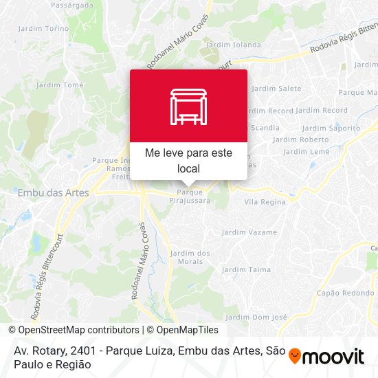 Av. Rotary, 2401 - Parque Luiza, Embu das Artes mapa