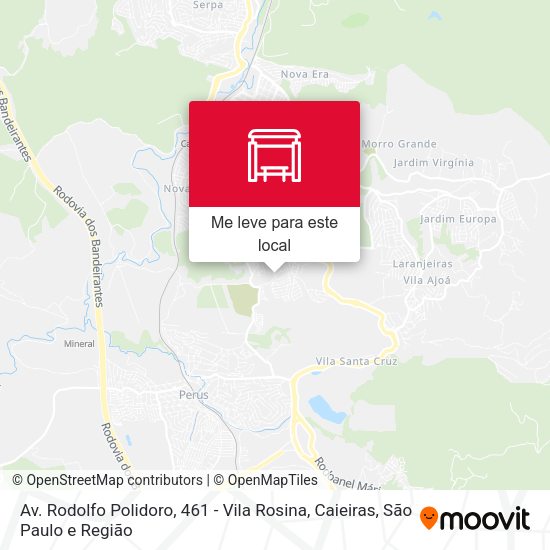 Av. Rodolfo Polidoro, 461 - Vila Rosina, Caieiras mapa