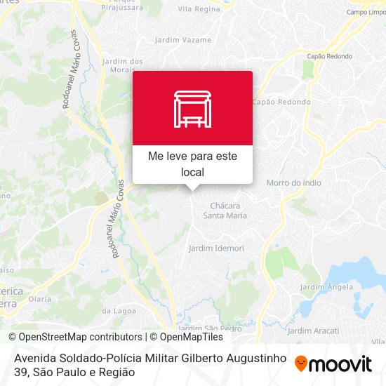 Avenida Soldado-Polícia Militar Gilberto Augustinho 39 mapa