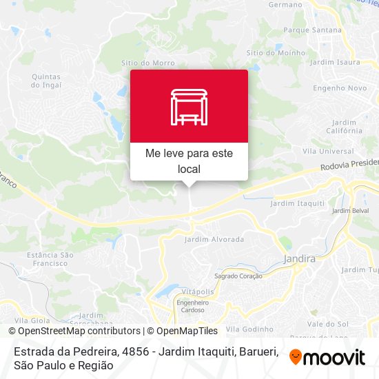 Estrada da Pedreira, 4856 - Jardim Itaquiti, Barueri mapa