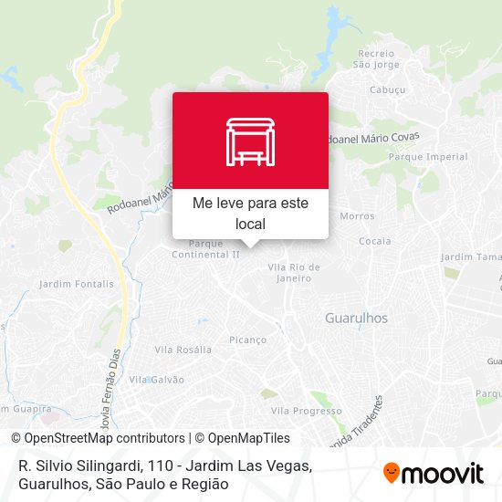 R. Silvio Silingardi, 110 - Jardim Las Vegas, Guarulhos mapa