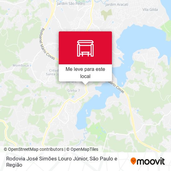 Rodovia José Simões Louro Júnior mapa