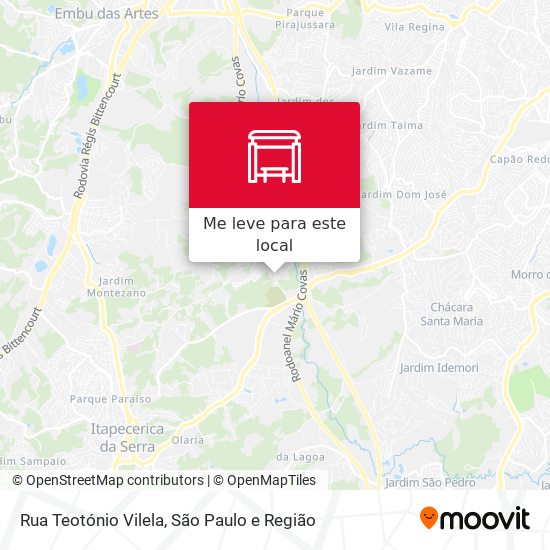 Rua Teotónio Vilela mapa