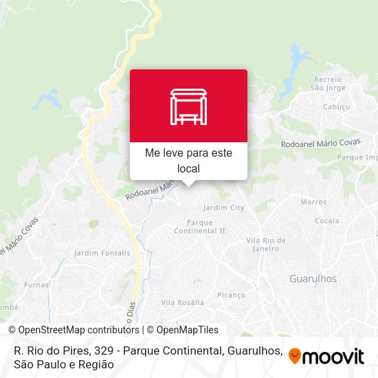 R. Rio do Pires, 329 - Parque Continental, Guarulhos mapa
