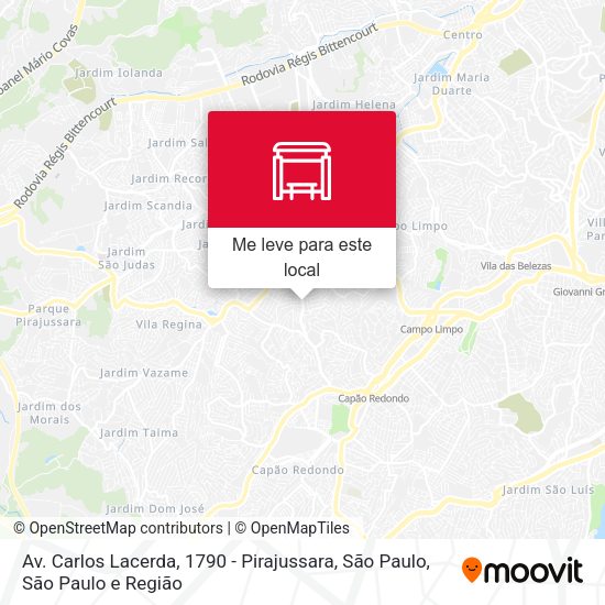 Av. Carlos Lacerda, 1790 - Pirajussara, São Paulo mapa