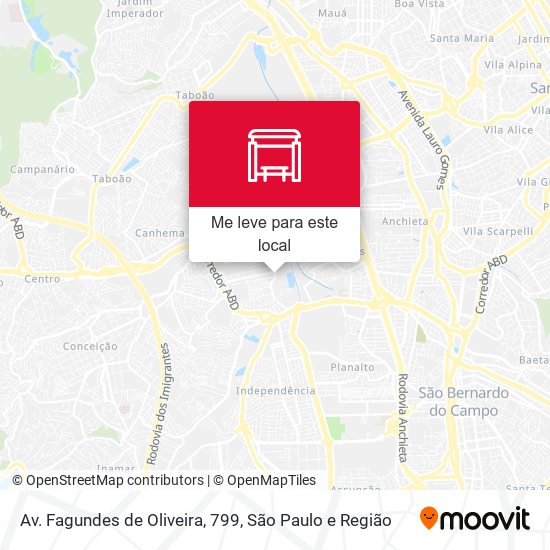 Av. Fagundes de Oliveira, 799 mapa