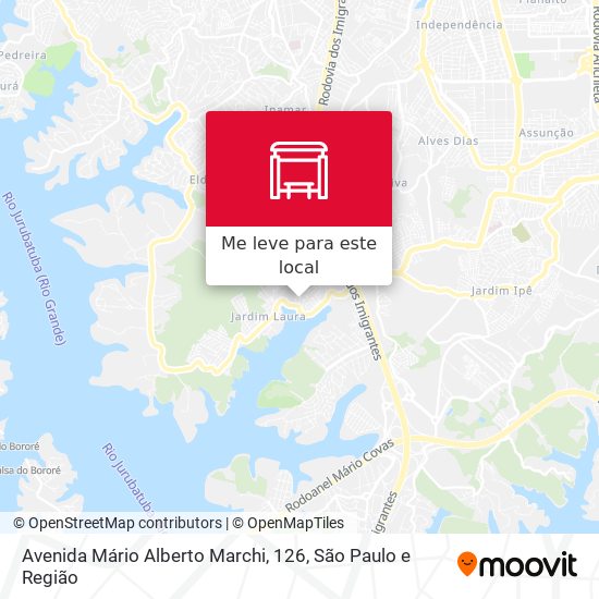 Avenida Mário Alberto Marchi, 126 mapa