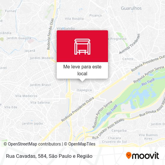 Rua Cavadas, 584 mapa