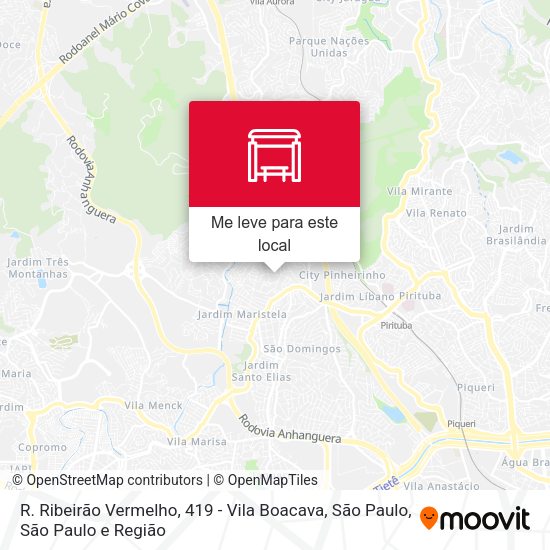 R. Ribeirão Vermelho, 419 - Vila Boacava, São Paulo mapa