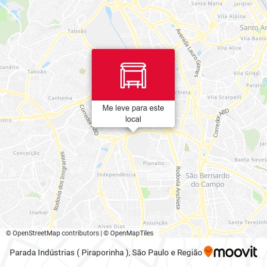 Parada Indústrias ( Piraporinha ) mapa