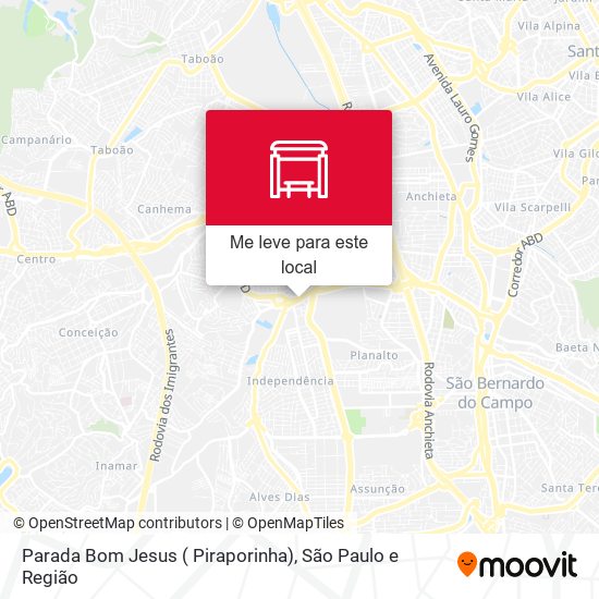 Parada Bom Jesus ( Piraporinha) mapa