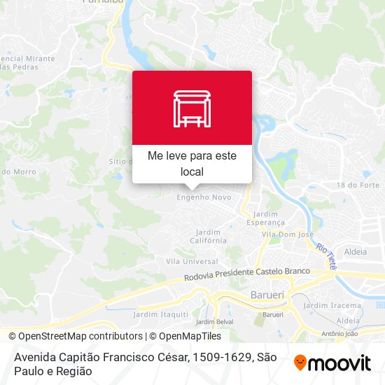 Avenida Capitão Francisco César, 1509-1629 mapa