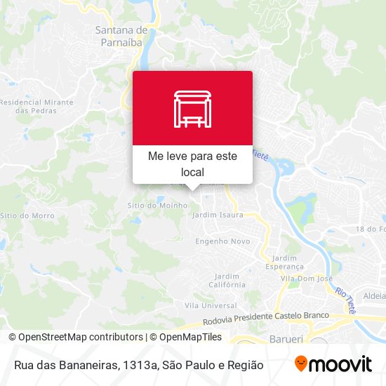 Rua das Bananeiras, 1313a mapa