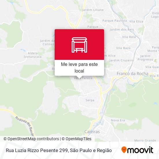 Rua Luzia Rizzo Pesente 299 mapa