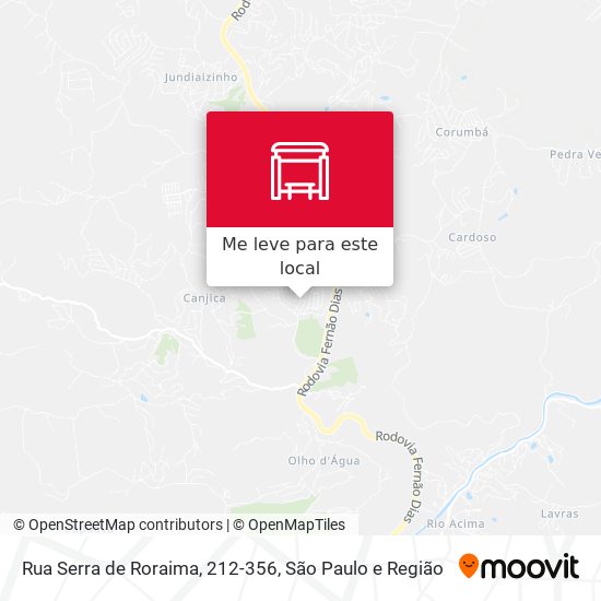 Rua Serra de Roraima, 212-356 mapa
