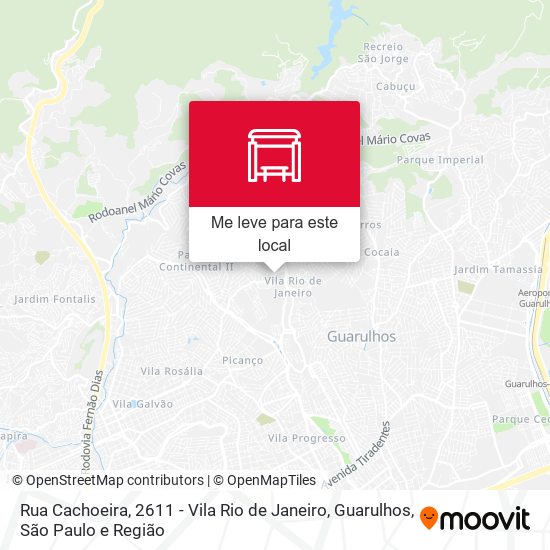 Rua Cachoeira, 2611 - Vila Rio de Janeiro, Guarulhos mapa