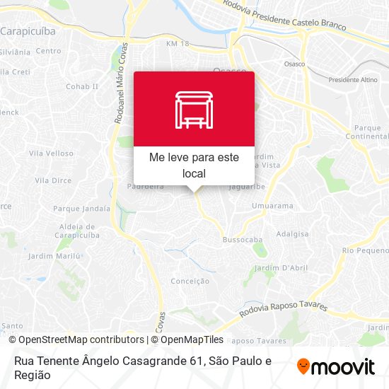 Rua Tenente Ângelo Casagrande 61 mapa