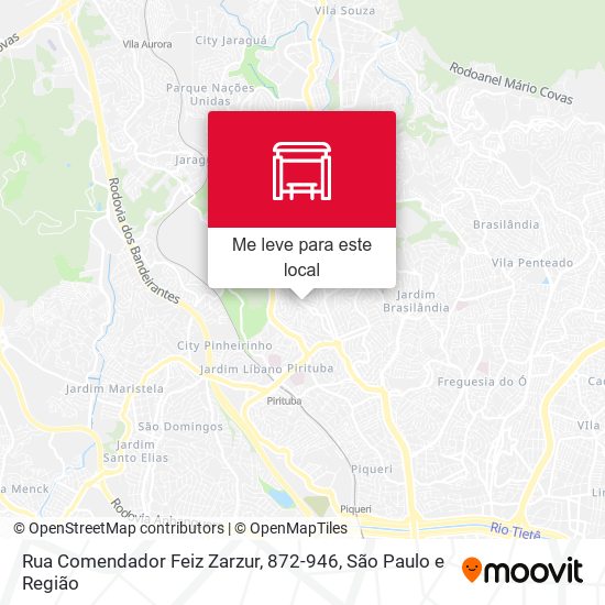 Rua Comendador Feiz Zarzur, 872-946 mapa