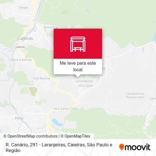 R. Canário, 291 - Laranjeiras, Caieiras mapa