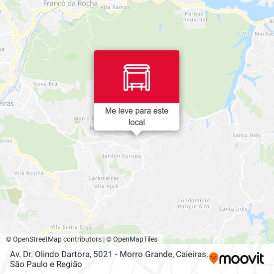 Av. Dr. Olindo Dartora, 5021 - Morro Grande, Caieiras mapa