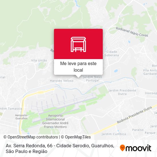 Av. Serra Redonda, 66 - Cidade Serodio, Guarulhos mapa
