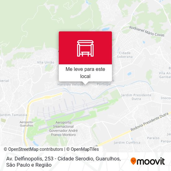 Av. Delfinopolis, 253 - Cidade Serodio, Guarulhos mapa