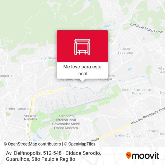 Av. Delfinopolis, 512-548 - Cidade Serodio, Guarulhos mapa