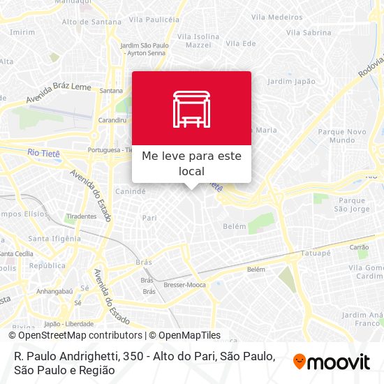 R. Paulo Andrighetti, 350 - Alto do Pari, São Paulo mapa