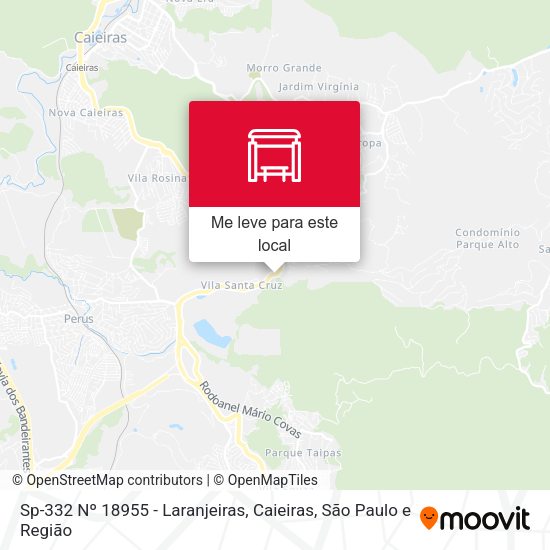 Sp-332 Nº 18955 - Laranjeiras, Caieiras mapa