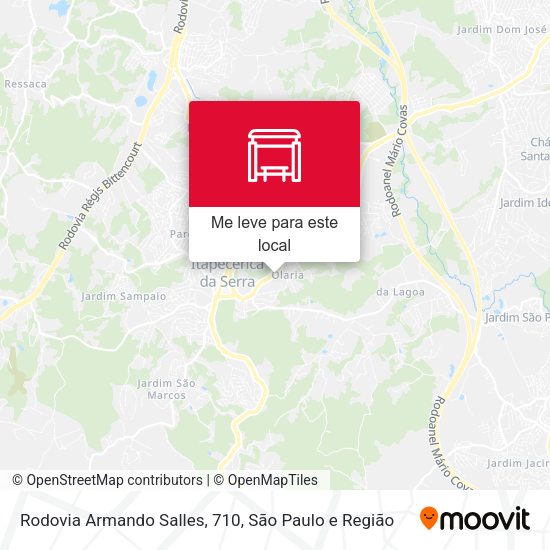 Rodovia Armando Salles, 710 mapa