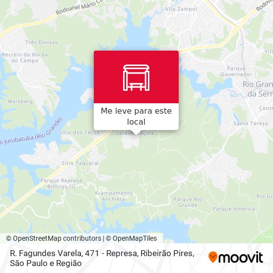 R. Fagundes Varela, 471 - Represa, Ribeirão Pires mapa