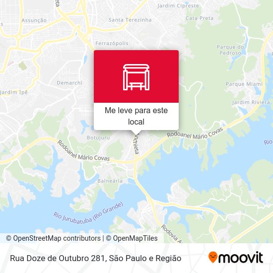 Rua Doze de Outubro 281 mapa